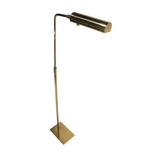 Adjustable Brass Pharmacy Style Floor Lamp by Koch and Lowy Circa 1970’s For Sale - Image 13 of 17