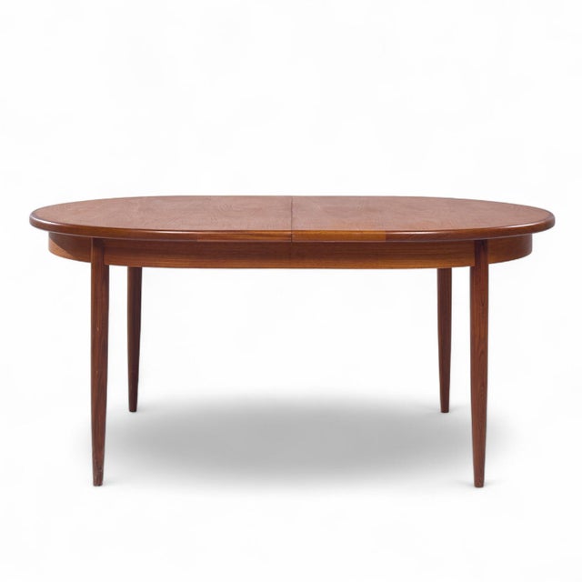 Brown G Plan Mid Century Teak Hidden Leaf Expanding Dining Table For Sale - Image 8 of 10