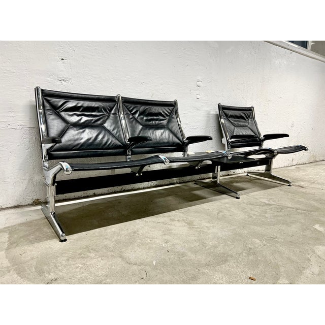 Tandem Bench by Charles and Ray Eames for Vitra, 1990s For Sale - Image 6 of 13