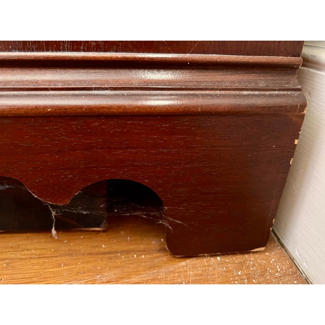 Wood 1980s Vintage Drexel Chippendale Mahogany High Chest For Sale - Image 7 of 14