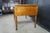 Antique 19th C. English Regency Maple & Oak Tooled Leather Top Partner's Desk For Sale - Image 13 of 18