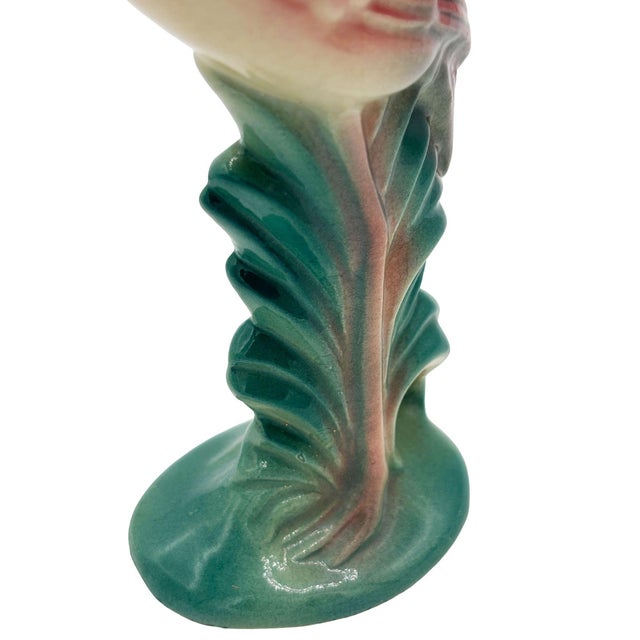 Ceramic Mid 20th Century California Pottery Ceramic "Gazer" Pink Flamingo Figurine Statue For Sale - Image 7 of 9
