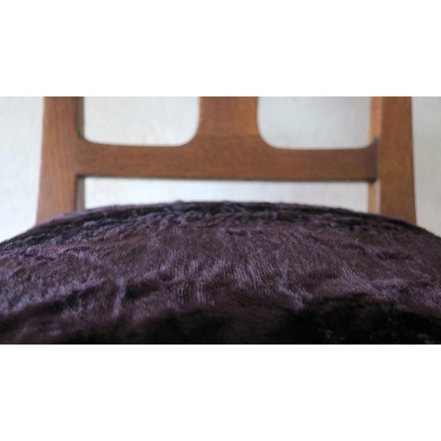 Art Nouveau Side Chair in Oak, 1900s For Sale - Image 10 of 17