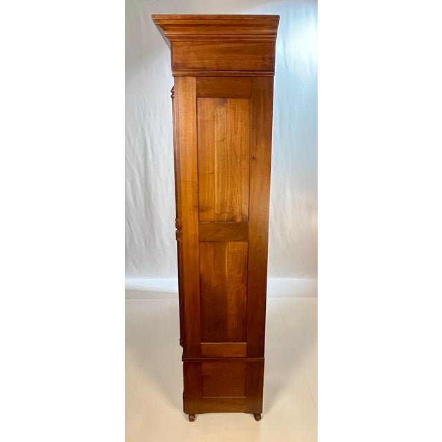 Wood Grand 19th Century "Knock-Down" Burl Walnut Armoire For Sale - Image 7 of 13