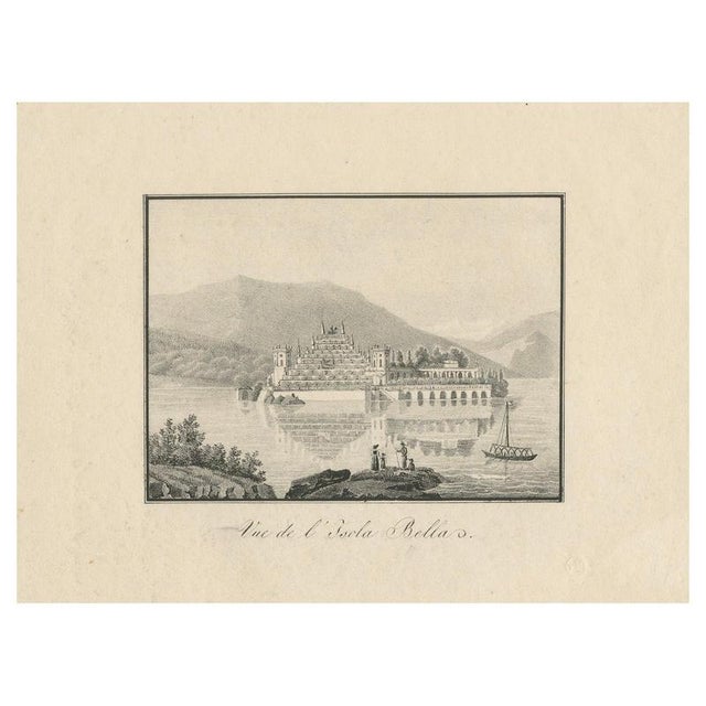Lake Maggiore View, 1830s, Lithograph on Paper For Sale - Image 10 of 10