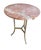 Vintage Pink Marble and Brass Tripod Side Table in the Style of Cedric Hartman Mid Century Modern Gueridon For Sale - Image 9 of 11