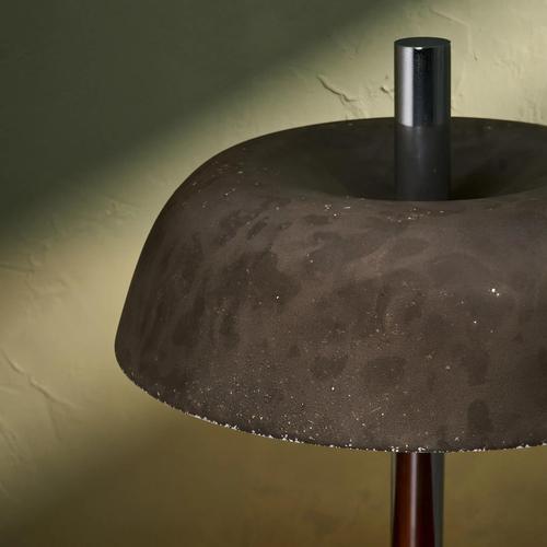 Large Table Lamp with Shade and Chrome-Plated Metal Base by Heinz F.W. Stahl for Hillebrand, Germany, 1960s For Sale - Image 4 of 11