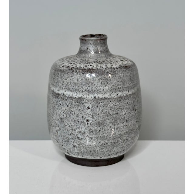 Studio Ceramic Bottle Vase and Bowl by Elli & Walter Serocka, Germany 1970s, Set of 2 For Sale - Image 11 of 17