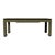 Karl Springer 1970s Organic Modern Karl Springer Style Lacquered Green Grasscloth Console Table For Sale - Image 4 of 6