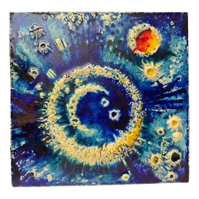 Vintage Ceramic Wall Plaque by Karl Heinz Feisst For Sale