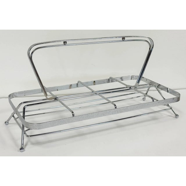 Vintage Dorothy Thorpe Silver Fade Roly Poly Glasses Set of 8 in Caddy For Sale - Image 10 of 11