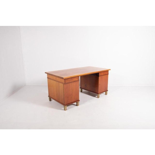 Monumental Danish Modern Executive Desk, 1950s For Sale - Image 13 of 18
