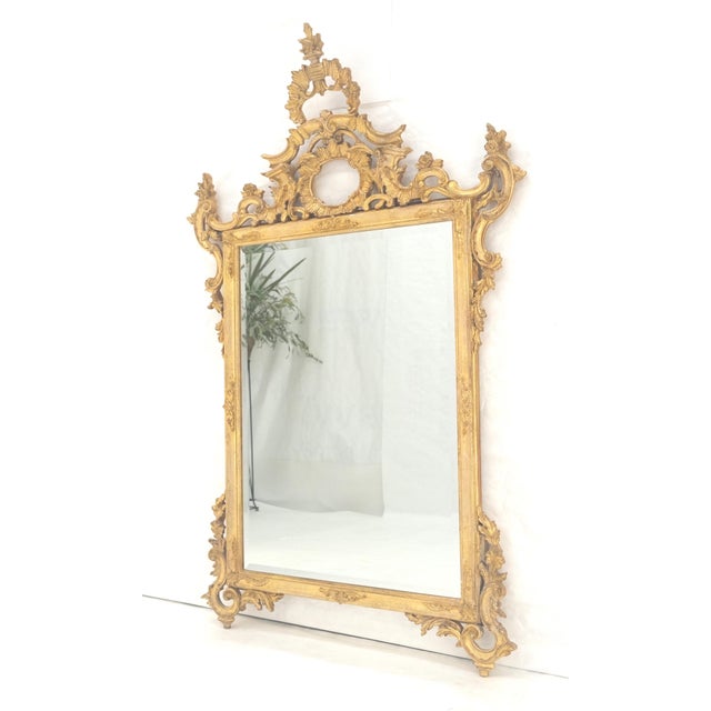 Fine Rococo Style Large 53x40 Wall Mirror Rococo Style Made in Italy Mint