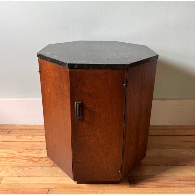 1950s Harvey Probber Style Octaganol Side Table For Sale - Image 9 of 10