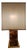 Large Table Lamp in Fractal Resin and Brass, Italy, 1970s For Sale