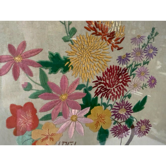Vintage Embroidered Fire Screen For Sale - Image 11 of 12