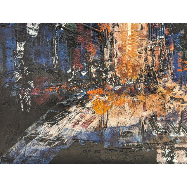 Pierre Olié "Super Hero" Contemporary Dark Toned Expressive Abstract Figurative Painting, Early 21st Century For Sale - Image 9 of 12