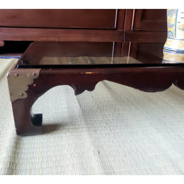 Mid 20th Century Mid-Century Chinese Rosewood 5" H Tabletop Riser / Kang Table For Sale - Image 5 of 9