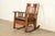 Charles Limbert Stickley Brothers Style Antique Mission Oak Arts & Crafts Rocking Chair, Circa 1910 For Sale - Image 4 of 13