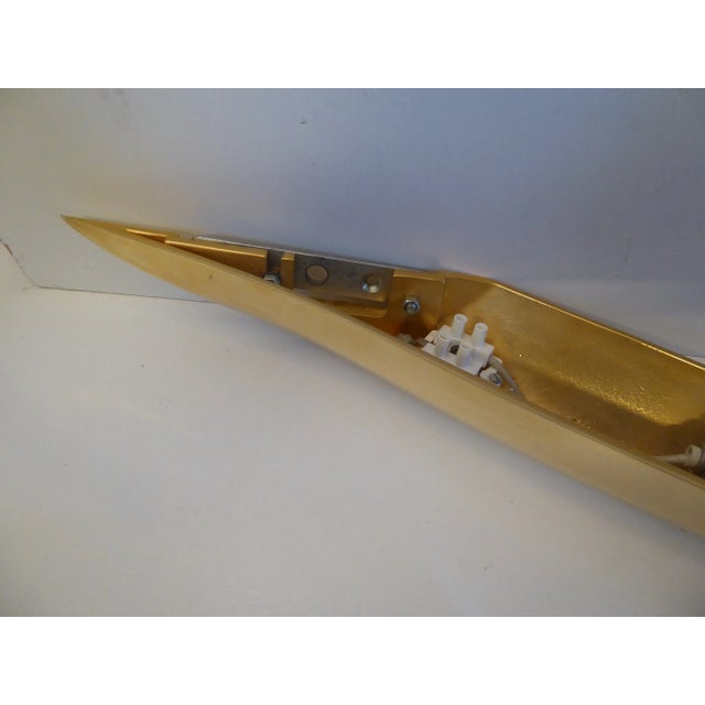 Gold Vintage Table Lamp and Sconce, 1980s, Set of 2 For Sale - Image 8 of 18
