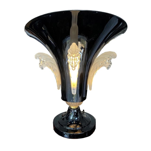 Art Deco Table Lamp from Ezan, 1930, in Very Good conditions. Designed 1920 to 1949 This piece has an attribution mark, I...