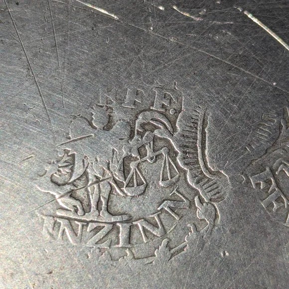 Late 18th Century Antique Pewter Charger Plate (C. 1780–1840) For Sale - Image 5 of 9