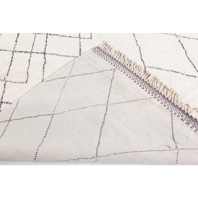 Gray Modern Moroccan Hand-Knotted Wool Rug by Doris Leslie Blau For Sale - Image 8 of 9
