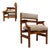 Brazilian Modern Pair of Armchairs in Caviúna Wood & Performance Boucle, Brazil, 1960s - Lot 103B For Sale