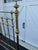 Antique Brass Full/Double Size Bed With Headboard, Footboard, and Railings For Sale In Philadelphia - Image 6 of 13