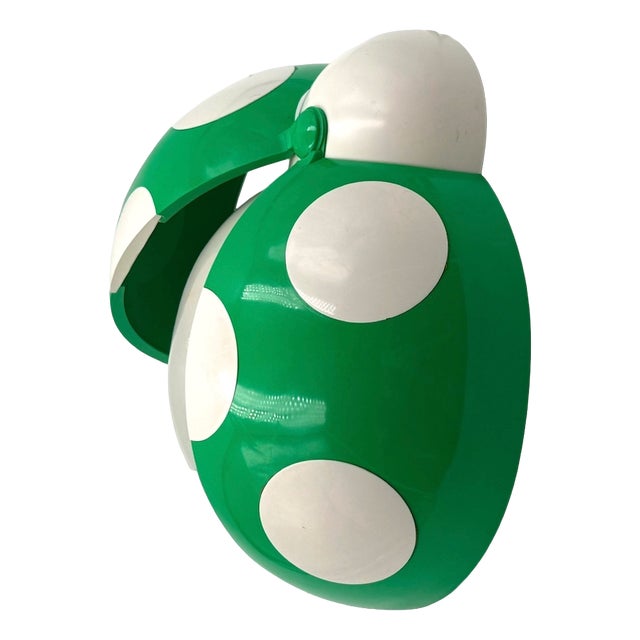 Green Lucinelle Ladybug Wall Lamp by Jean-Pierre Vitrac for Co&Co, France, 1970s For Sale