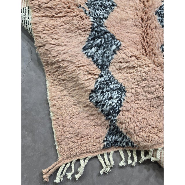Contemporary Blush Beige Moroccan Rug - 10.1 X 6.4 Ft For Sale - Image 3 of 9