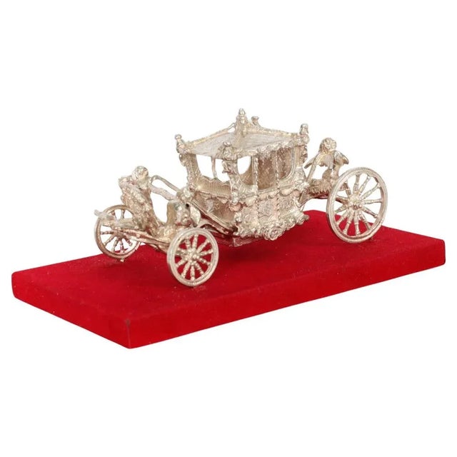Vintage Model of Queen's Coronation Coach in Sterling Silver, 1970s For Sale - Image 12 of 12