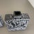 Pottery Fat Lava Cubic Vases in Black-White from Jopeko, Germany, 1970s, Set of 2 For Sale - Image 14 of 18