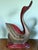 Wood Three Large Asian Wood Carved Duck Statues With Mirror Inlay For Sale - Image 7 of 17