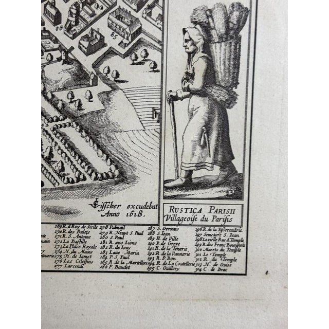 Paper Framed Map of Paris For Sale - Image 7 of 18