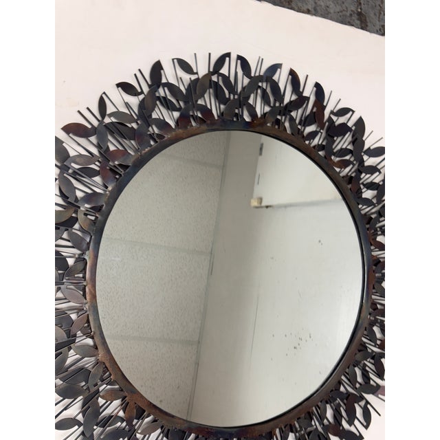 Black Gold Leaf Design Group Gianna Mirror For Sale - Image 8 of 12