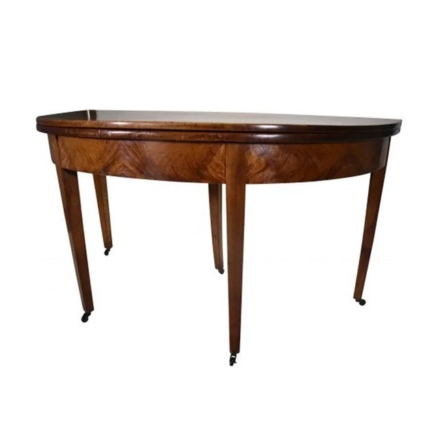 Mid 19th Century 19th Century Louis XVI Demilune Table For Sale - Image 5 of 7