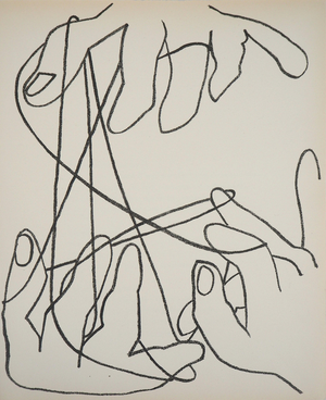 Françoise Gilot, Le jeu de ficelles, Lithograph