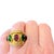 Purple Seidengang 18k Diopside Amethyst & Tourmaline Ring, Size 6.5 For Sale - Image 8 of 8