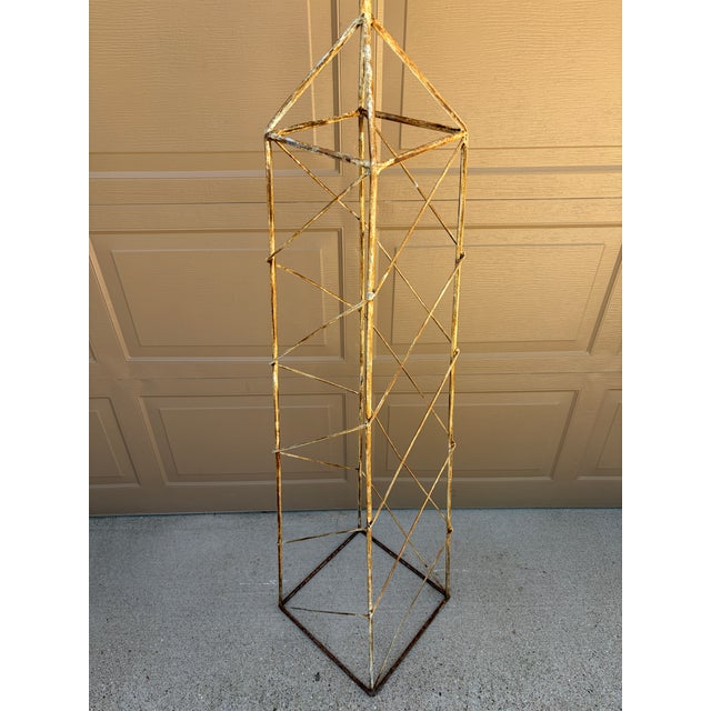 White Late 20th Century Large Classical White Iron Armillary Sphere Garden Sculpture on Stand For Sale - Image 8 of 14