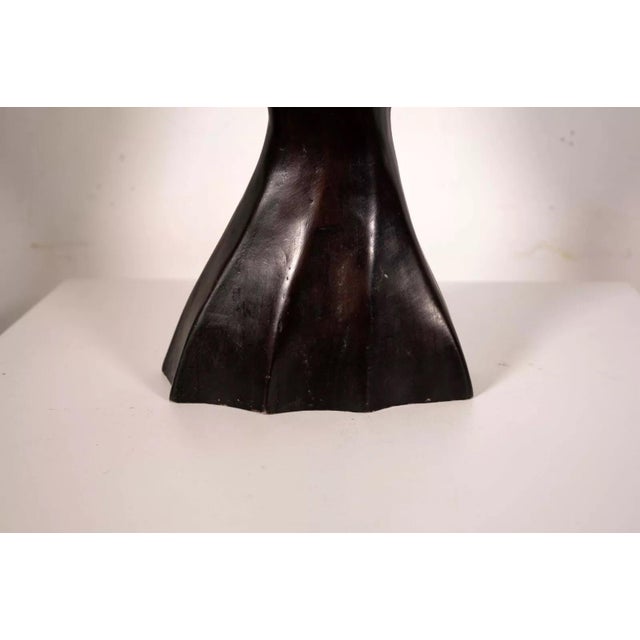 Postmodern Dancing Couple Ironwood Solid Wood Carved Sculpture For Sale In Detroit - Image 6 of 8