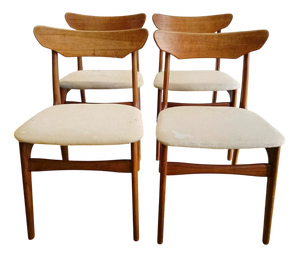 Teak Chairs by Schønning & Elgaard, Denmark, 1950s, Set of 4