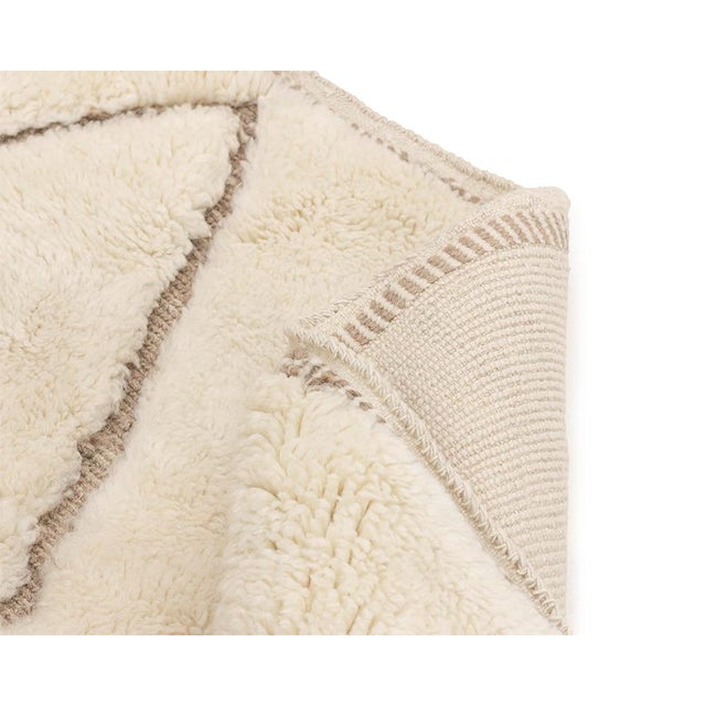 Brown Hand-Knotted Wool Premium Rug by Azele Studio For Sale - Image 8 of 9