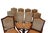 A distinguished set of ten Vintage Provence Collection Louis XIV style dining chairs, crafted in 2003 and designed with...