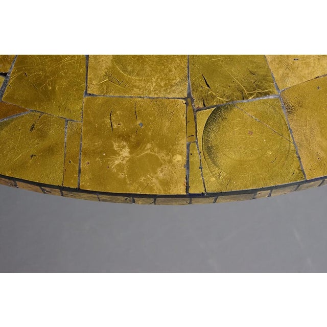 Vintage 18k Leaf Gold Mosaic Coffee Table, 1960s For Sale - Image 6 of 13