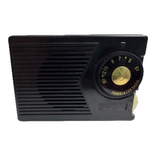 Vintage Rare Mantone Marvel Shiriro Model T-21 2tr Transistor Radio 2 Transistor Black For Sale