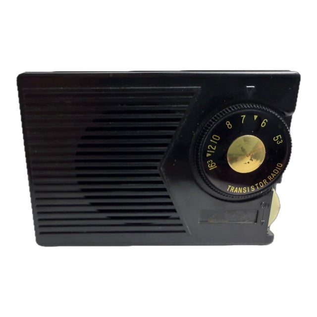 Vintage Rare Mantone Marvel Shiriro Model T-21 2tr Transistor Radio 2 Transistor Black For Sale