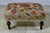 Antique Suzani Embroidered Footstool – Silk Hand-Stitched Needlepoint For Sale - Image 10 of 15