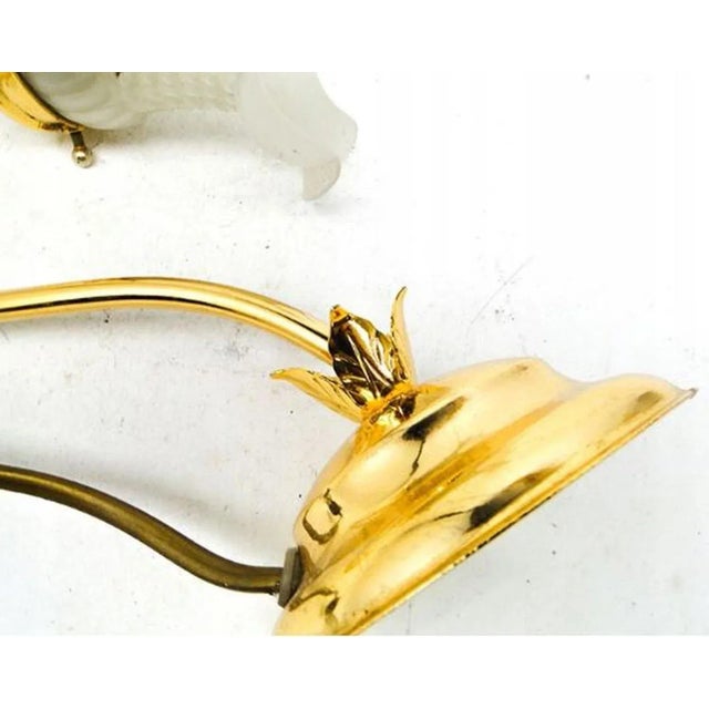 Mid-Century Modern Art Nouveau Style Bedside Table Lamp, Poland, 1980s For Sale - Image 3 of 6