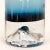 Riihimäki Mid-Century Finnish Riihimaki Blue Ombre Glass Vase - Sculpted Bottom For Sale - Image 4 of 11